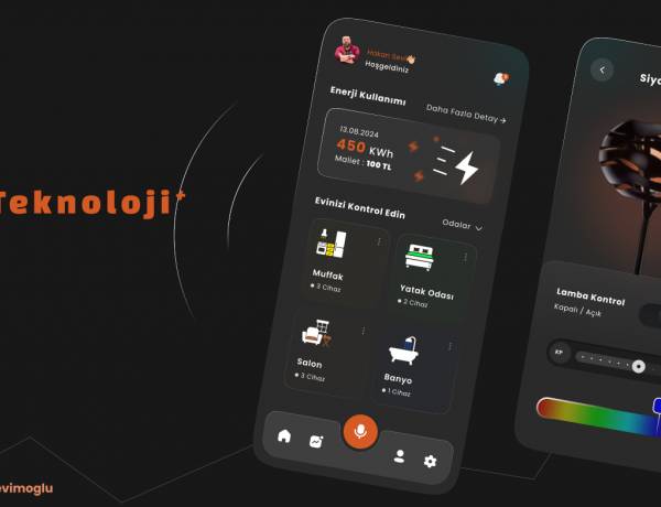 Androis İos Mobil Uygulama Akıllı Ev Sistemleri  Evinizin Tüm Kontrolü Elinizde